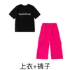 Roupas Modernas para Dança de Rua Infantil, Calça de Trabalho Colorida e Vibrante de Manga Curta Solta, Trajes de Performance, Roupas de Treino Hip-Hop para Crianças