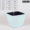 Laizhixiu maceta autoabsorbente cuadrada de escritorio para plantas carnosas de plástico con acabado de pintura al horno Rosa verde maceta autoabsorbente para gente perezosa venta al por mayor