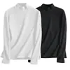 Camiseta interior térmica de manga larga para hombre de otoño e invierno, camiseta de manga larga, top de otoño de cuello medio alto, ropa de marca moderna para hombre, ropa de alta calidad para hombre