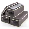 Caja de Almacenamiento para CDs Negra Contenedor de Almacenamiento de Tela No Tejida Gran Capacidad Plegable Portátil con Tapa Almacenamiento de Discos de Vinilo Personalizado