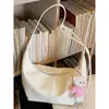Bolso de moda para ir al trabajo para mujer, Primavera 2026, Bolso de hombro casual, Bolso cruzado tipo 'dumpling' de color sólido de gran capacidad
