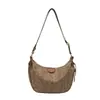 Bolsa Grande Flor Antigua Bolsa Jiaozi Gran Capacidad Letras Impresas Bolso de Hombro Único Bolsa Nueva 2026 Bolso de Mujer Bolso Cruzado Versátil
