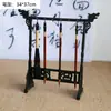 Nuevos Accesorios de Fotografía Antigua para Niños Chinos Bandeja de Bambú Juego de Té Soportes para Pinceles Decoración de Fondo para Caligrafía Adornos