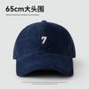 Gorra de Béisbol de Pana para Hombre con Circunferencia de Cabeza Grande para Otoño e Invierno, Gorra Estilo Coreano para Mujer, Moderna y Versátil, Adelgazante, Cálida Gorra de Pico de Pato