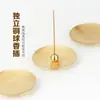 Portainciensos estilo japonés, Portainciensos redondo inspirado en el Zen, Bandeja de incienso simple, Soporte para incienso, Fabricante de accesorios de incienso para el hogar