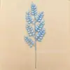 Rama Navideña Brillante P46Cm con 7 Piezas de Hoja de Melón, Adecuada para Decoración de Guirnalda de Árbol de Navidad, Suministro de Fábrica