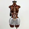 Cadena Corporal AYJ de Lujo Ligero Europeo y Americano con Borla Full-Diamond para Mujer, Cadena de Pecho Larga con Colgante de Gota de Agua Estilo Fiesta de Noche Vacaciones J27