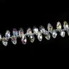 Cuentas de gota de agua puntiagudas hechas a mano DIY accesorios para el cabello pulsera aretes material de cuentas cuentas de cristal cuentas de vidrio 6 x 12 mm