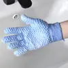 Toalla de baño guantes de baño suave espumante doble cara cinco dedos no lastiman piel exfoliante espalda guantes de baño artefacto