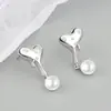 Brincos Estrela e Lua da Moda Coreana para Mulheres Design de Nicho Irregulares com Zircônia Luxo Acessível Versáteis para o Dia a Dia