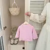 Moletom com Listras para Bebê Outono Roupa Infantil Leve Casual Pulôver Moletom Bebê Estilo Coreano Versátil Camada Base Top