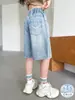Shorts de Mezclilla Finos Nuevos de Verano 2026 para Niñas, Pantalones Capri Sueltos de Moda Casual para Niños Pequeños y Mayores