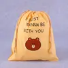 Bolsas Personalizadas com Cordão de PEVA para Presente, Sacos de Embalagem para Estudantes, Sacos Criativos de Armazenamento com Cordão, Fabricante Fofo Estilo Ins