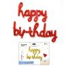 Letra Pequena Mel Feliz Aniversário Feliz aniversário Decoração de Festa de Aniversário Balão de Folha de Alumínio terno