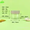 60-350g Tapa Flip Ácido Salicílico Desmaquillante Algodón Tarro Diámetro Pequeño Boca Ancha Tarro para Crema con Pinzas para Sujetar Algodón Desmaquillante