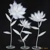 Novos Adereços de Casamento Flor de Lótus Cor Champanhe Decoração de Casamento Vitrine Flores de Papel Flores de Gaze Flores de Espuma