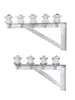 Sala de Energía de Cable Soporte Exterior Soporte en Forma de 7 Montado en Pared Fijo Cable Aislador de Porcelana Soporte Triángulo en L Barra Transversal