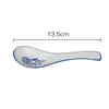 Tigela de porcelana azul e branca cerâmica doméstica porcelana azul e branca cerâmica ramen tigela de macarrão com sopa de carne macarrão pequeno de Chongqing tigela de ramen de Lanzhou