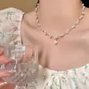 Collar de Perlas de Nicho para Mujer 2025 Nuevo Estilo Explosiones Cadena de Clavícula de Alta Calidad Accesorios de Collar de Lujo Ligero