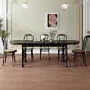 Mesa de Comedor de Madera Maciza Estilo Lujo Ligero de Segunda Mano para Apartamentos Pequeños, Mesa de Comedor de Madera Maciza Ovalada Semicircular de Diseñador Montada en la Pared