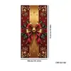 Capa de porta de laço de Natal 2026 mais vendida transfronteiriça tecido decorativo para férias de Natal bandeira de tecido para pendurar na porta externa