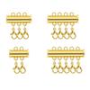 Cierre de Múltiples Filas Cierre Magnético de Cobre Pulsera Cierre de Pulsera Doble Fila Múltiples Filas Conector de Collar de Perlas Cierre con Broche de Langosta Cierre de Joyería Cierre a Presión