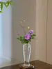 Nuevo Jarrón Transparente de Vidrio Estilo Chino para Arreglos Florales Hidropónicos, Adorno Inspirado en el Zen para Comedor, Jarrón de Guanyin, Jarrón de Jade Cultivado en Agua, Jarrón de Ciruelo