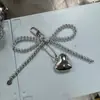 Cámara en plata accesorios fiebre mismo diseño cadena metálica colgante de corazón collar nicho clavícula
