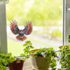 Pegatina electrostática para ventana BRUP, doble cara, mismo color, búho alado realista, pegatina de cristal a prueba de aves y anticolisión HS-JD7087C
