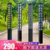Lámpara cuadrada de poste impermeable para exteriores, iluminación de paisaje cuadrada simple y moderna, lámpara de calle para patio de villa comunitaria