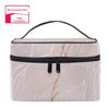 Fábrica imprimível LOGO saco cosmético de grande capacidade multi-funcional multi-camada feminina portátil de viagem de camada dupla saco de armazenamento de cuidados com a pele