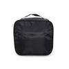 Caja plegable con cremallera de gran capacidad negra venta al por mayor de fábrica bolsa plegable para guardar herramientas bolsa de panal para brochas de maquillaje