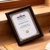Moldura de Certificado de Patente A4 Moldura de Exibição de Certificado de Classe Alta Moldura de Foto Criativa 7 Polegadas 8 Polegadas 10 Polegadas Moldura Vazia Mesa