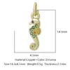 Nueva Tendencia de Moda Colgante de Mariposa con Circonita Microincrustada de Cobre Accesorios de Joyería para Pulsera, Collar, Pendientes, Llavero
