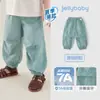 Pantalones deportivos jellybaby para niños pantalones largos de verano para niños pantalones finos transpirables antibacterianos para niñas pantalones casuales para bebés niñas