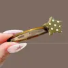 Pinza para el Cabello con Estampado de Leopardo Dulce y Fresca Estilo Coreano Pinza para Flequillo Lateral Pinza para el Cabello Exquisita de Gama Alta Venta al por Mayor
