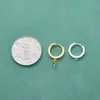 Pendientes de Plata de Ley 925 Hebilla de Oreja Accesorios Vacíos Pendientes de Perla Simples Japoneses y Coreanos Material para Pendientes de Perlas de Jade DIY