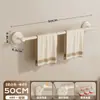 Barra para Colgar Toallas con Ventosa Estante para Toallas de Baño Estante de Almacenamiento para Pared de Inodoro Sin Taladro Diversas Soluciones de Almacenamiento