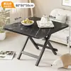 Mesa pequena, mesa de jantar dobrável, adequada para aluguel, portátil para exterior, para montar barracas, para uso doméstico em apartamentos pequenos, mesa de jantar redonda simples