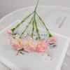 Claveles Artificiales Regalo Día de la Madre Decoración del Hogar Ramo Decoración de Boda Flores Falsas Flores de Seda Decoración del Hogar