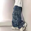 Calça jeans masculina primavera e outono 2026 novo estilo, calça casual para crianças mais velhas, calça de outono estilosa para meninos