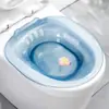 Tina de Bidé para Inodoro sin Sentarse para Mujeres Embarazadas, Hombres, Mujeres y Niños, Lavabo Transparente para Baño para Lavado y Cuidado