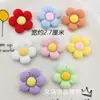 Girassol flor de cinco pétalas acessórios de resina diy acessórios para capa de celular decoração de carro caixa de armazenamento fivela de sapato material para presilha de cabelo tiara
