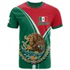 Exportação Transfronteiriça Aliexpress Mais Vendido Camiseta Masculina Estampa Digital 3D Manga Curta Casual Série Mexicana Tops