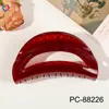 Qiyue Clip de Agarre de Aceite en Spray UV de Alta Gama para PC Transfronterizo Pinza para el Cabello de la Parte Posterior de la Cabeza Accesorios para el Cabello Pinza Grande de Tiburón Tocado para Mujeres