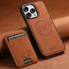 Adequado para iPhone 18 Capa de Couro para Celular Dois em Um, Samsung S26 Porta-Cartões Magnético, Carregamento Sem Fio Magsafe, Google