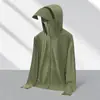 Ropa de Protección Solar de Seda Helada para Exteriores Estilo Pareja para Mujer UPF100+ Sensación Helada Ropa de Protección Solar Anti-UV para Hombre Casual para Exteriores
