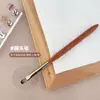 Set de Plumas para Uñas de Madera de Nogal para Salones de Uñas, Incluyendo Plumas de Degradado, Plumas de Pintura, Plumas para Dibujo de Líneas, Plumas para Contorno y Plumas de Esmalte en Gel