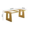 Pata de mesa de mármol, soporte de pie de mesa de acero inoxidable, soporte para mesa de té de oficina, placa de roca, soporte para plato grande, base de mesa de comedor de piedra de lujo