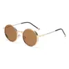 Gafas de Sol de Marco Ovalado Nuevas Transfronterizas Gafas de Protección Solar para Fotografía Callejera Estilo Retro de Hong Kong Anti-UV Gafas de Sol de Gama Alta